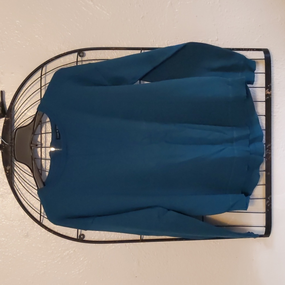 Women's Cable & Gauge teal blue sweater, size large